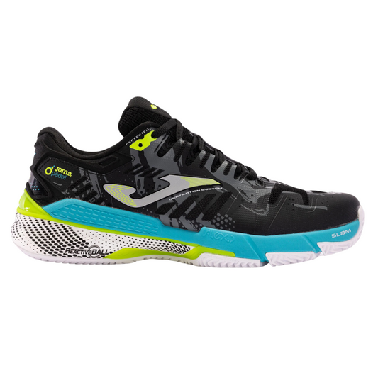 Tenis de Padel Joma Slam Men 2401 Black Blue Yellow